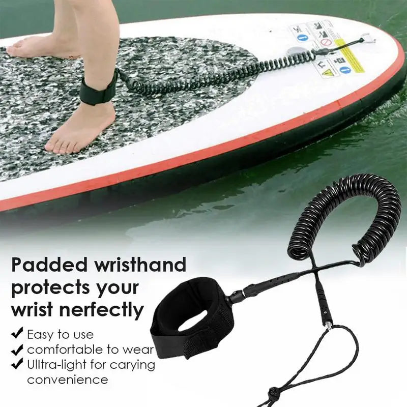 Stand Up Paddle Board Surf Locking Foot Safety Ropes TPU 3m Surfboard Ankle Lanyard For Longboard Bodyboard Surfing Windsurf