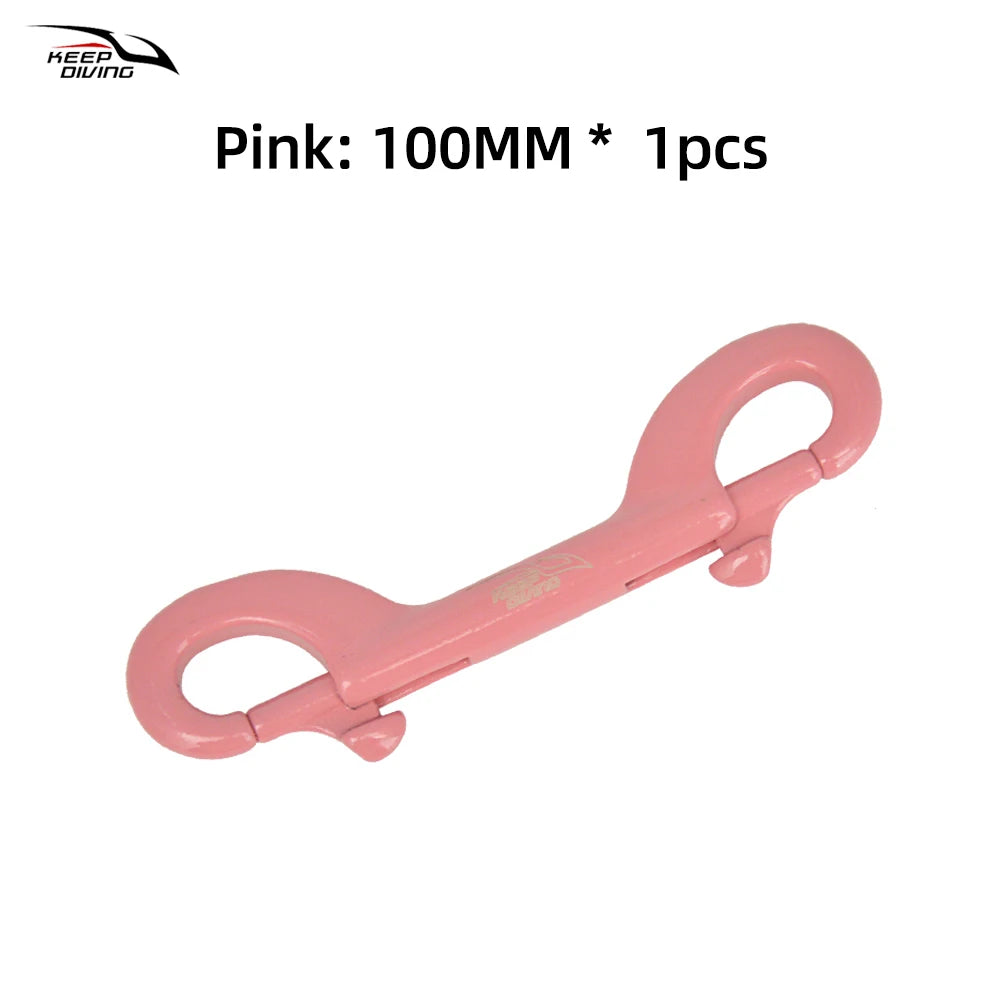 1 PCS KEEP DIVING 316 Stainless Steel Scuba Diving Double Ended Hook Accessory For Equipment BCD Chioce Snap Bolt kit Quick Draw
