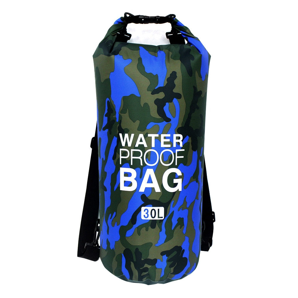 30l à prova dwaterproof água saco de natação saco seco camuflagem cores pesca barco caiaque armazenamento deriva rafting saco 2l 5l 10l 15l 20l