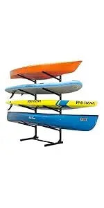 G-Watersport Kayak and SUP Outdoor Storage Rack, Heavy Duty Adjustable Weatherproof Stand