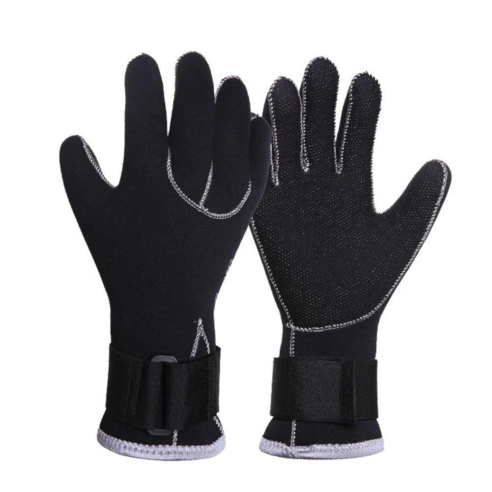 Neoprene Gloves 3mm Five Finger,Flexible Comfortable Fit Anti Slip Water Diving Surfing Gloves for Rafting Kayaking Spearfishing