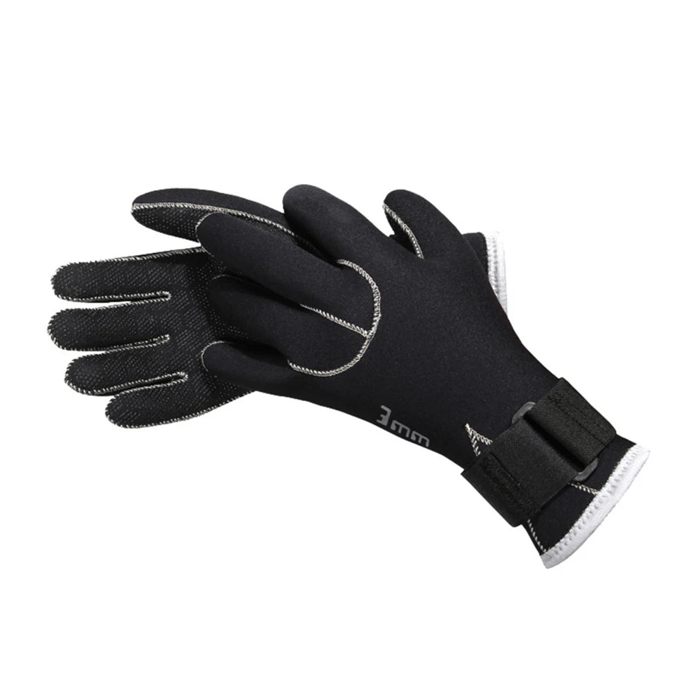 Neoprene Gloves 3mm Five Finger,Flexible Comfortable Fit Anti Slip Water Diving Surfing Gloves for Rafting Kayaking Spearfishing