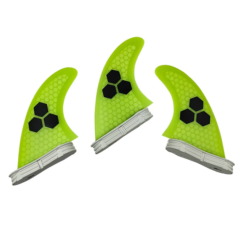UPSURF FCS 2 FINS Surf Fin G5/G7 Surf Fin Quillas surf For Sup Thuster Fins 3pcs Honeycomb Fiberglass Surfboard Fin M/L Tri Fins