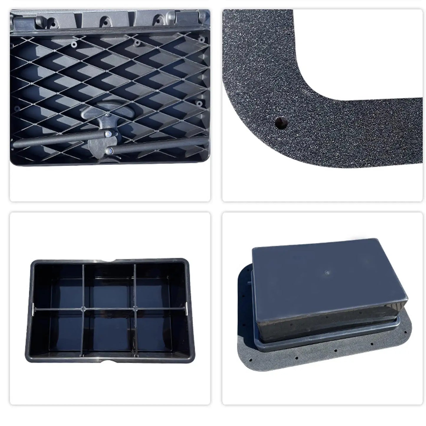 Marine Boat Deck Hatch Lid Nylon Lure Box Case Waterproof Accessory for RV Yacht Pleasure Boat Storage
