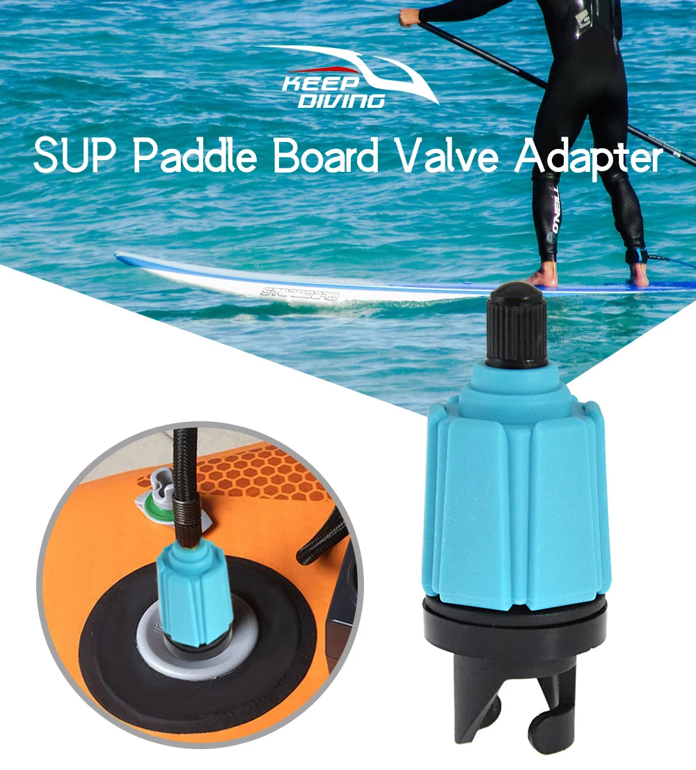 SUP Standup Paddle Board Valve Adapter Canoe Kayak Inflatable Pump Adaptor Air Valve Adapter  Accessories