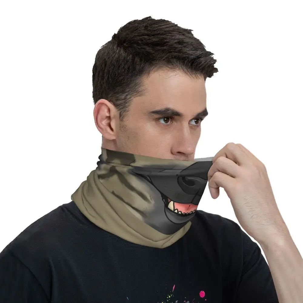 Striped Hyena Bandana Neck Cover Printed Wrap Scarf Multi-use FaceMask Outdoor Sports For Men Women Adult Washable