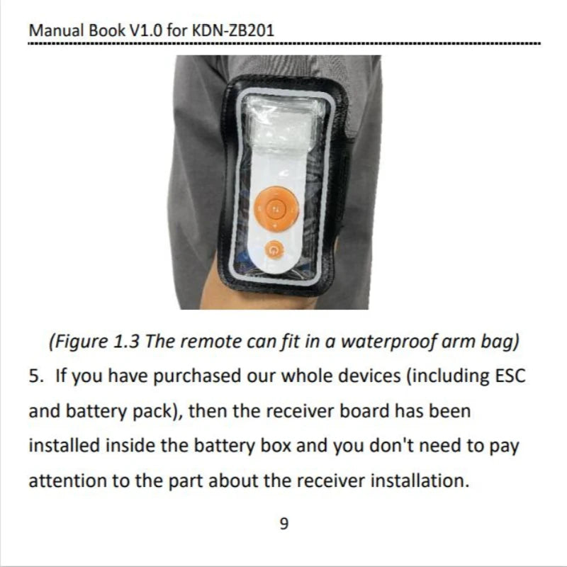 New 3S-6S 40A ESC Brushless Motor Bidirectional Speed Controller With Remote Control For Electric Surfboard SUP Kayak Propeller