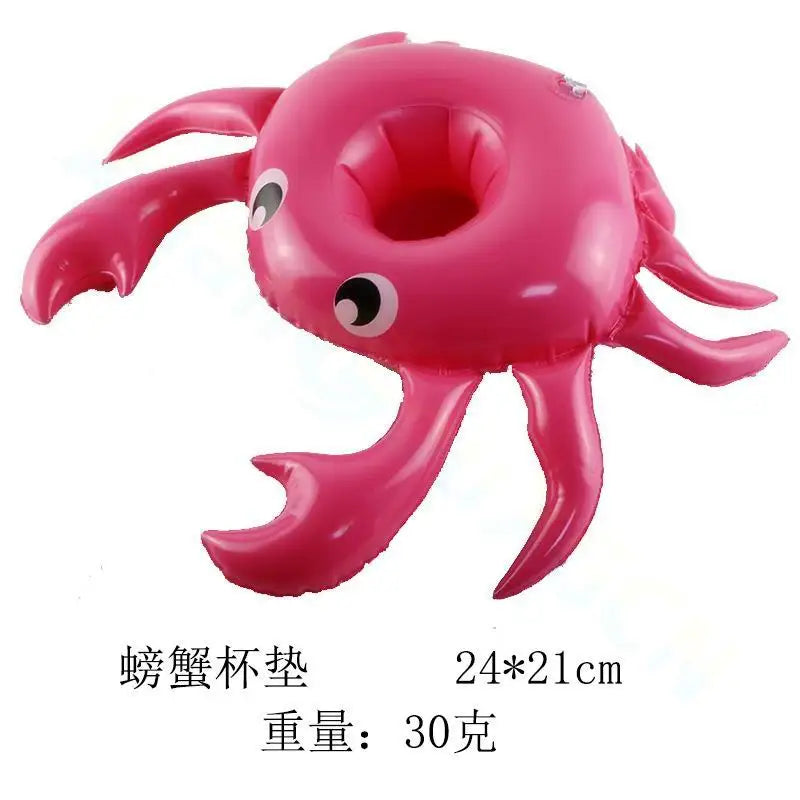 Inflatable Drink Holders Floating Toy Pool Party Bath drinking cup Seat Boat Kids Swimming Inflatable Float Water Fun Pool Toys