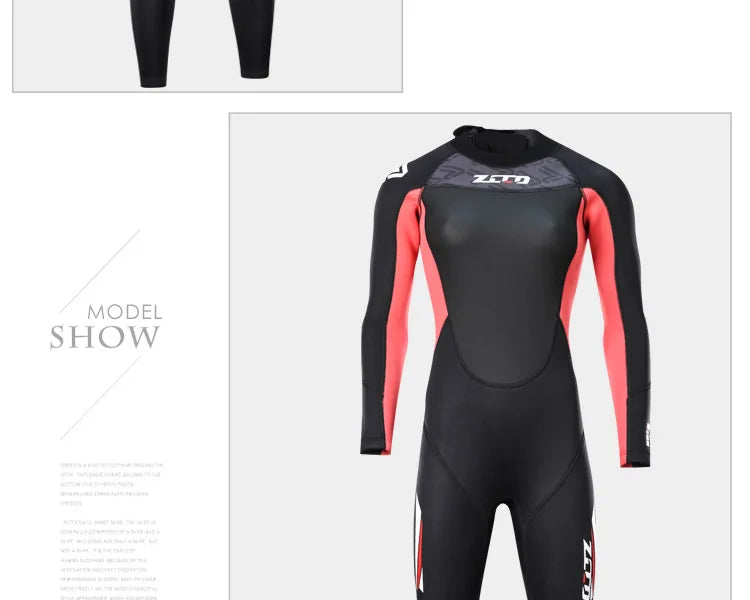 Wetsuit Men Women 3mm Neopreno Surf Suit Kitesurf Winter Swimwear Roupa De Mergulho Swimsuits Rash Guards Scuba Diving Suit