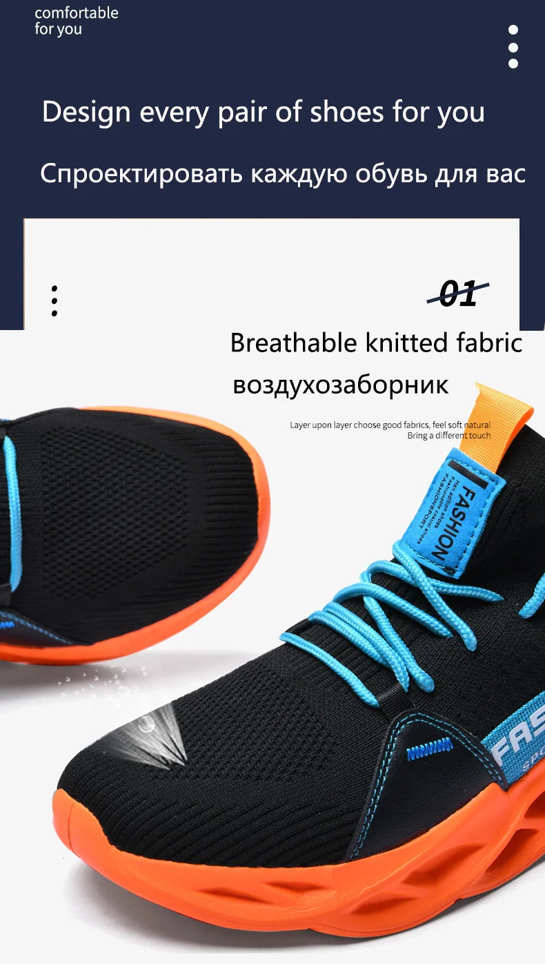 Men Shoes Breathable Fashion Mesh Running Shoes Man High Quality Unisex Light Tennis Baskets Athletic 2023 Sneakers for Men