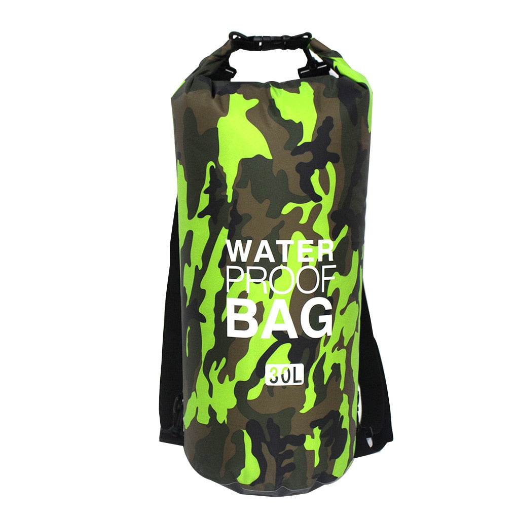 30l à prova dwaterproof água saco de natação saco seco camuflagem cores pesca barco caiaque armazenamento deriva rafting saco 2l 5l 10l 15l 20l