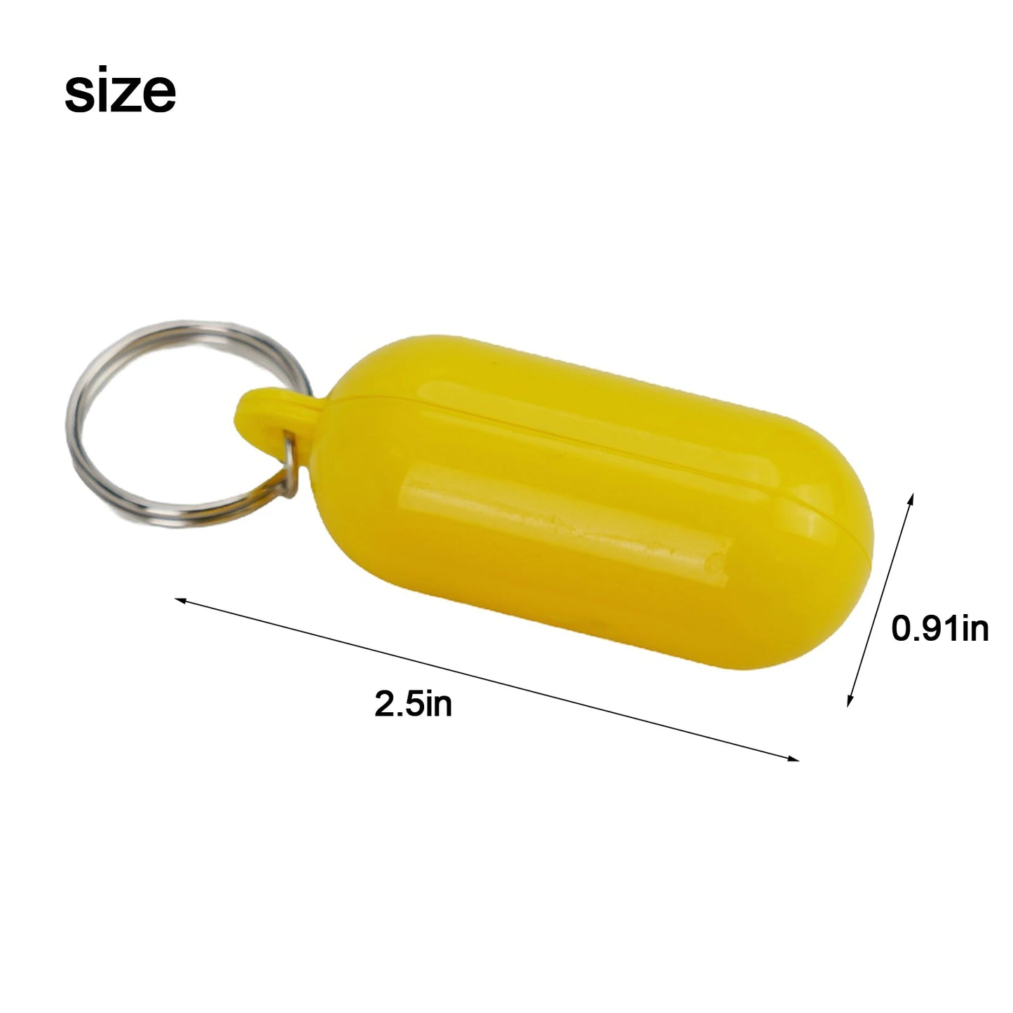 2pcs Floating Keyring Buoyant Key Ring Marine Sailing Boat Float Keychain Keys Buckle Marine Sailing Boat Accessories