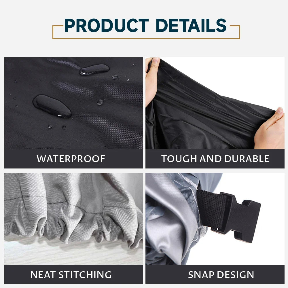 Boat Cover 190T 14-22FT Yacht Boat Cover Anti-UV Waterproof Dustproof Outdoor Protection Heavy Duty Marine Speedboat Cover