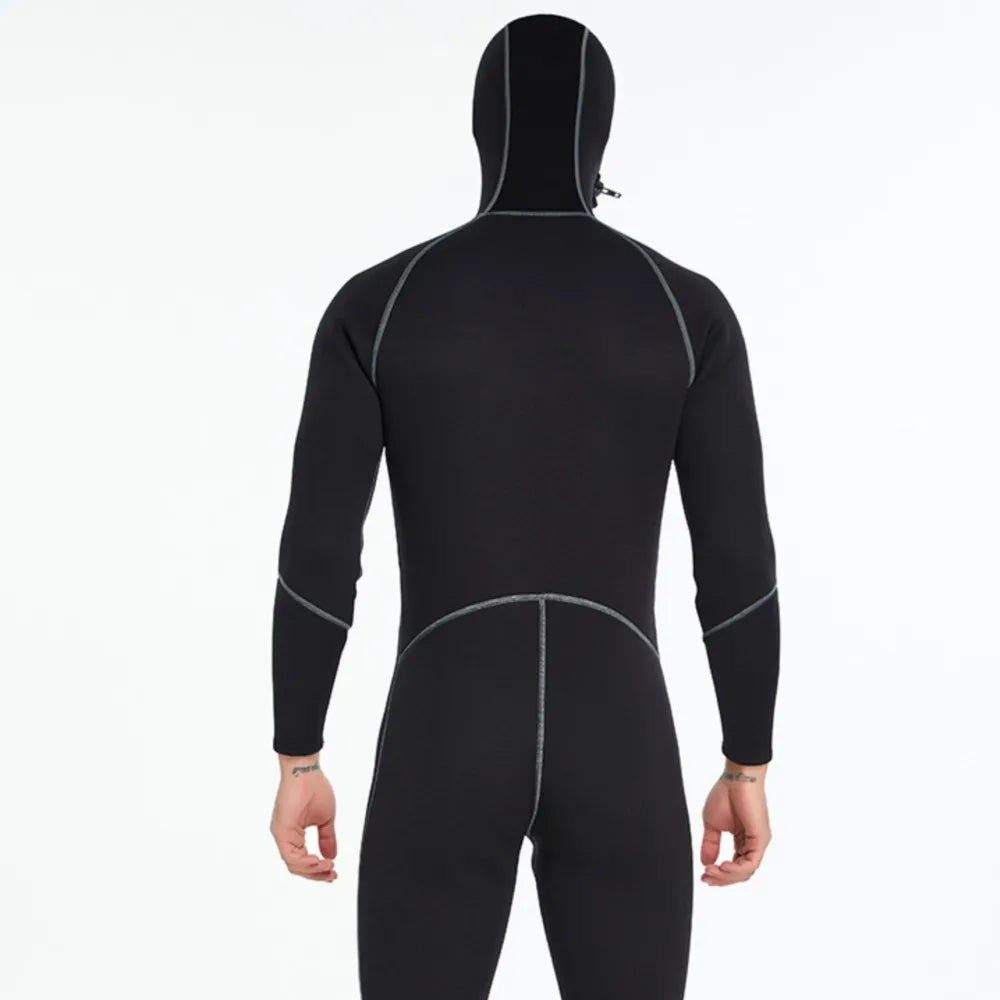 Wetsuit Surf Suit 3mm Neopreno Diving Suit Kitesurf Swimwear Underwater Spearfishing Fullbody Hooded Wetsuit One-Piece Swimsuits