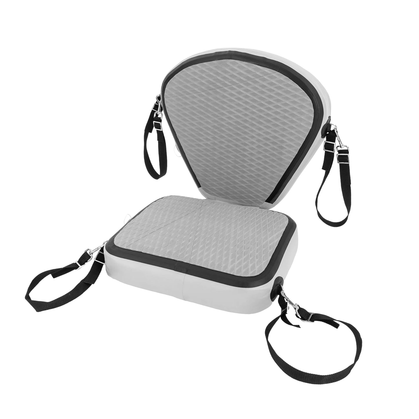 Grey EVA Inflatable Seat Cushion Fits Kayaking to Carry and Store Easily, Padded Kayak Seat