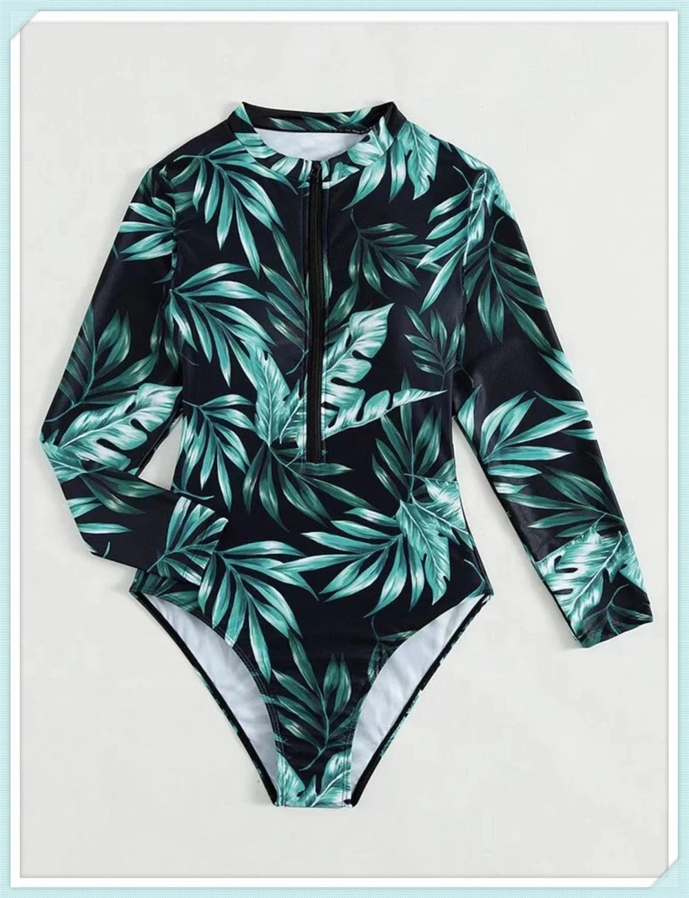Solid Diving Clothes 2023 Women Zipper One Piece Bathers Bathing Swimming Swim Suit Female Long Sleeve Swimwear Surf Swimsuit