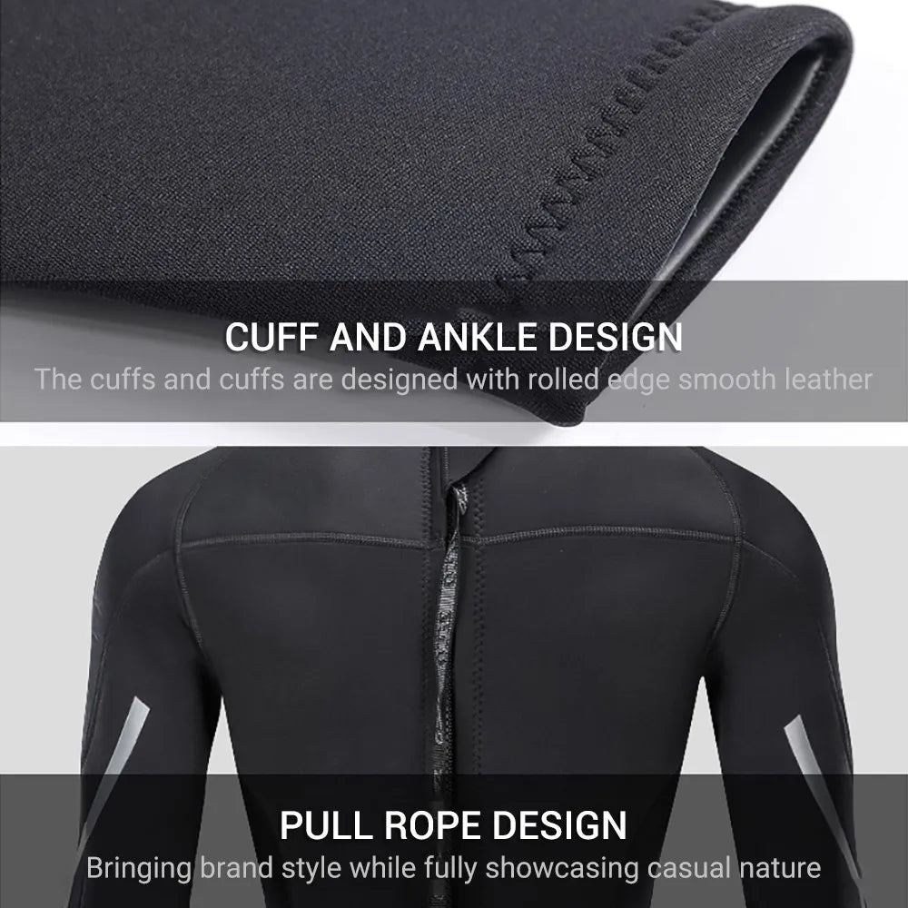 3mm Wetsuit Men Neopreno Surf Suit Scuba Diving Suit Rash Guards Swimwear One-Piece Swimsuit Underwater Spearfishing Kitesurf