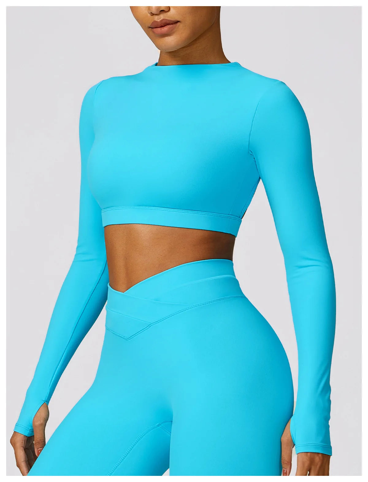 New Sexy Backless Gym Top Women Fitness Crop Yop Quick Dry Sportswear Women Workout Top Long Sleeve Yoga Clothes With chest pads