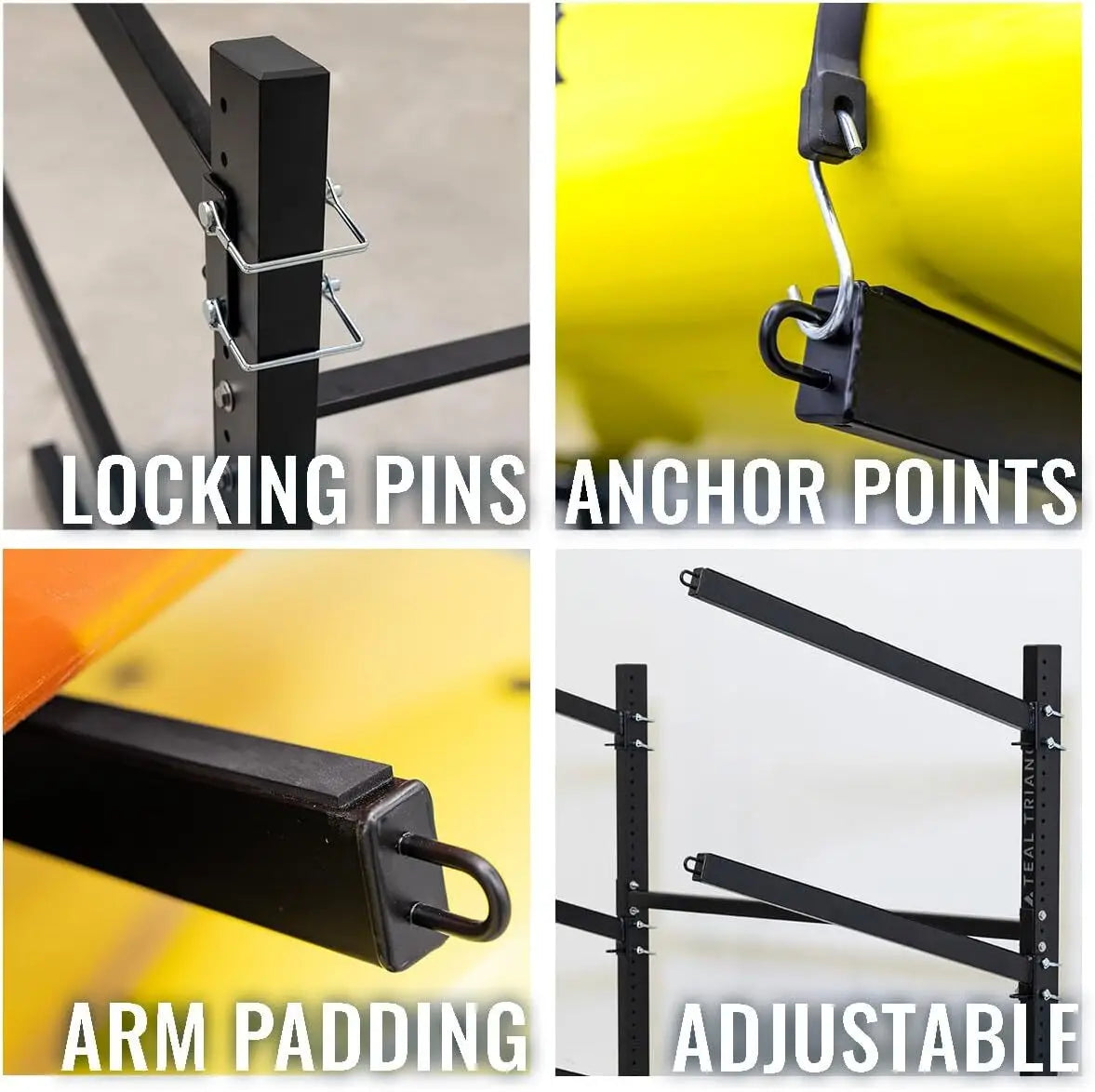 G-Watersport Kayak and SUP Outdoor Storage Rack, Heavy Duty Adjustable Weatherproof Stand