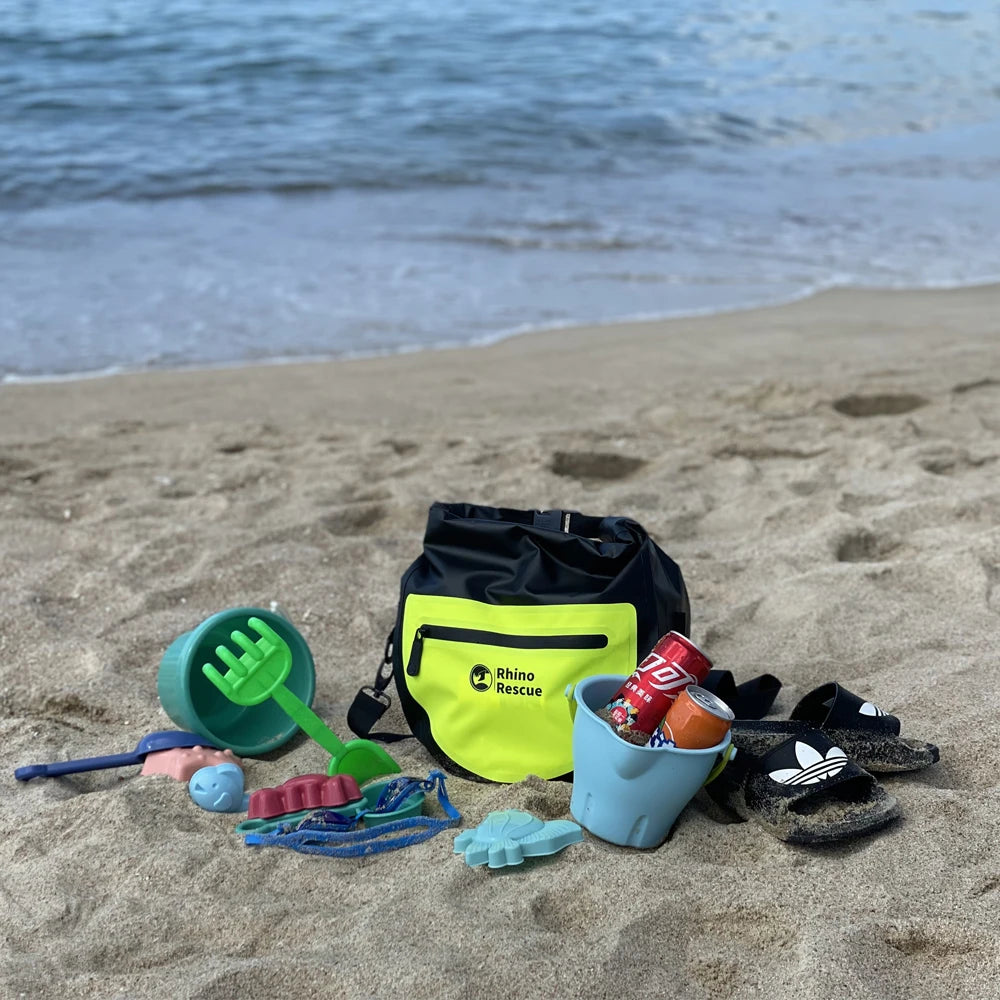 Rhino Rescue Waterproof Dry Bag 5L - Roll Top Waterproof Backpack Sack Keeps Gear Dry for Kayak