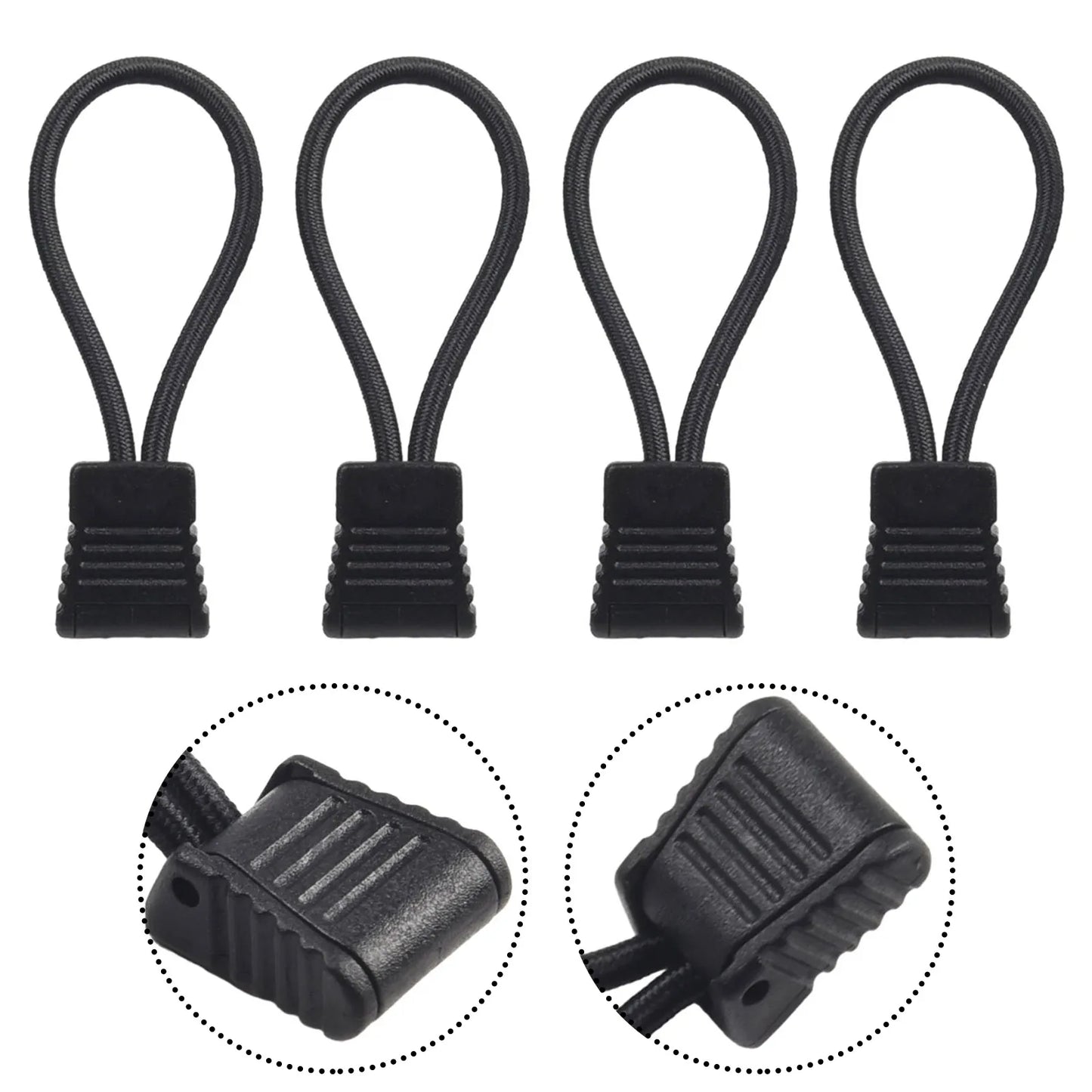 4pc Scuba Diving Dive Diver Hose Clip Retainer Holder Elastic Bungee Rope Tap Lightweight 6.5 Cm Diving Snorkel Attachment Rope