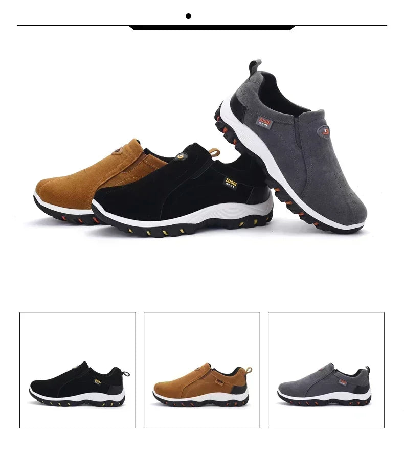 2024 New Outdoor Lightweight Men's Casual Sports Slip-on Walking Shoes Hot Selling Men's Loafers Breathable Flat Shoes for Men