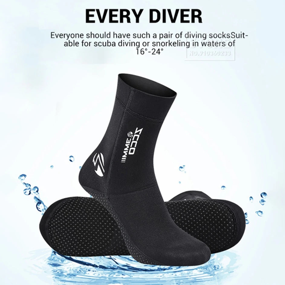 3MM Neoprene Diving Socks Scuba Hunting Diving Kitesurf Windsurf Snorkeling Suit Beach Surf Flippers Fishing Underwater