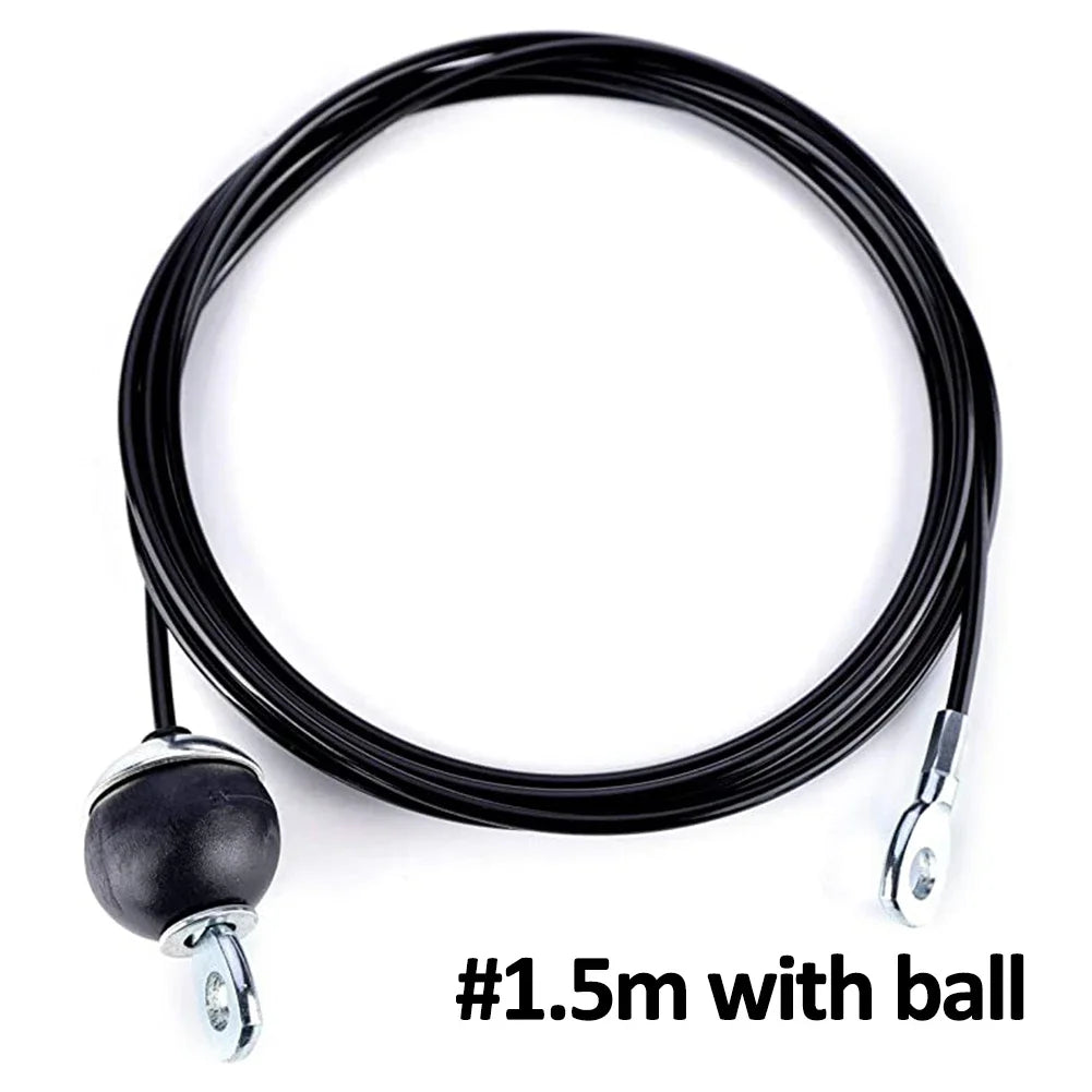 1.5m/2.5m/3m Gym Steel Cable Wire Rope 5mm Heavy Duty Parts Accessories for Lifting Training Pulley Home Fitness Equipment