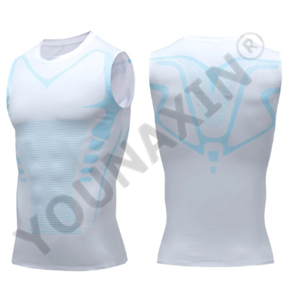 3 Pcs/Lot Men's Sleeveless T-Shirts Base Layer Vest Basketball Cycling Yoga Sports Tight Gym Fitness Running Top Outdoor Tank