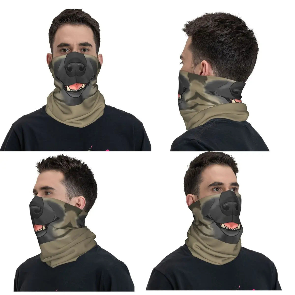 Striped Hyena Bandana Neck Cover Printed Wrap Scarf Multi-use FaceMask Outdoor Sports For Men Women Adult Washable