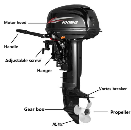 Outboard motor electric boat engine 2 Stroke short shaft boat for sale