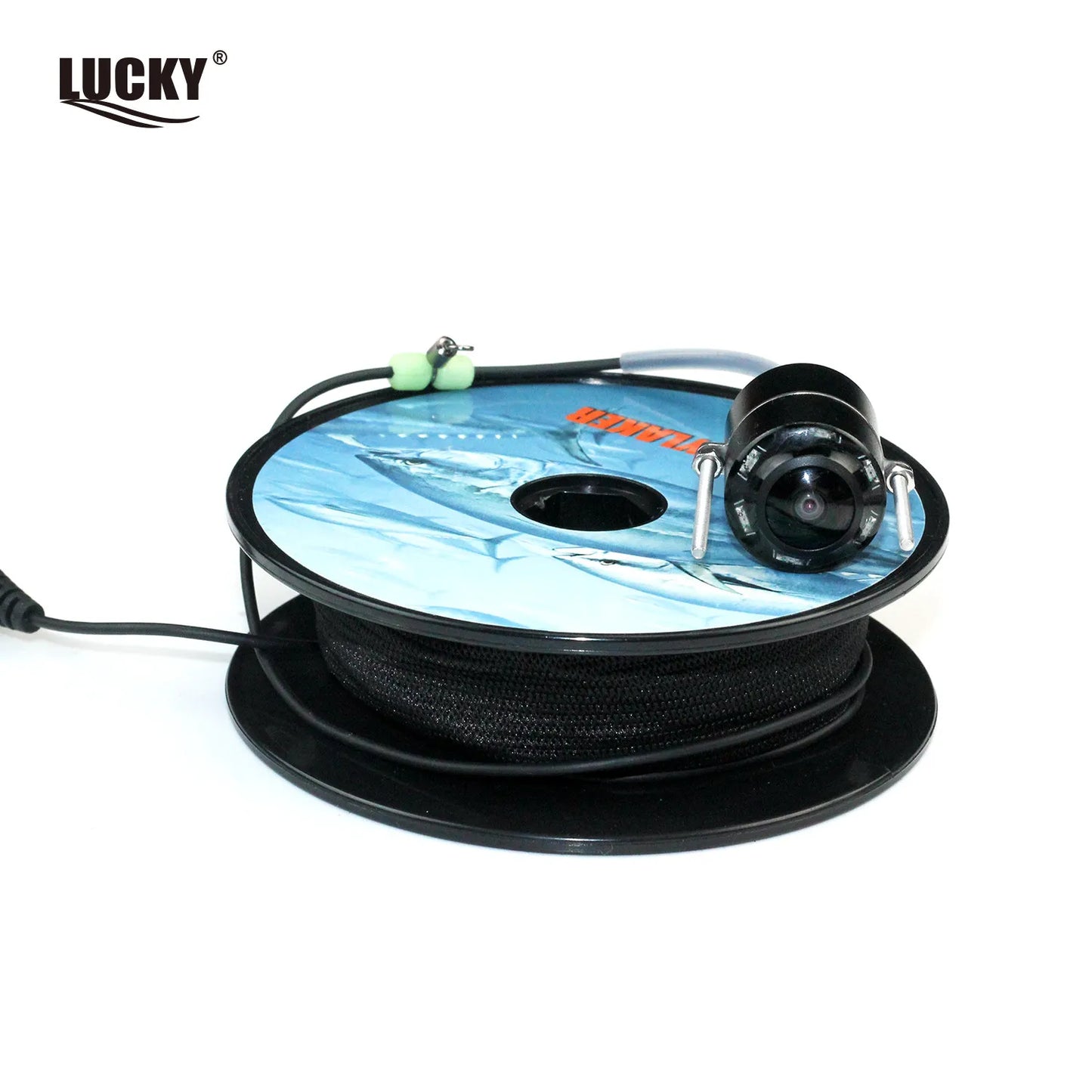 LUCKY Portable Underwater Fishing finder match with 3308-8 System CMD sensor 3.5 inch TFT RGB Waterproof Monitor Fish Sea 20M