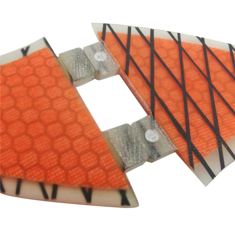 UPSURF FCS Fins Twin Fins G5 2pcs Surfboard Fins M Carbon Fiber Surf Fins For Sup Double Tabs Fins Kitesurf Quilhas Paddle Board