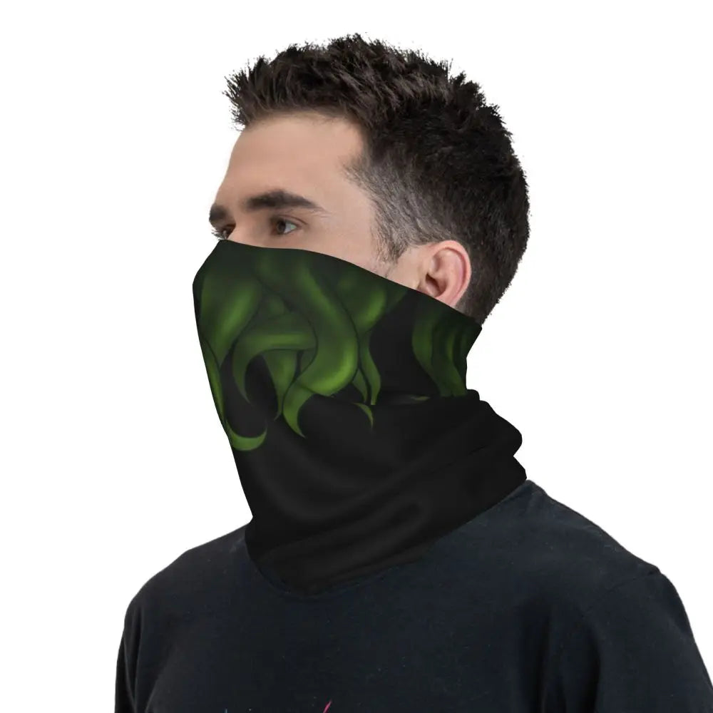 Cthulhu Mask Bandana Neck Cover Printed Face Scarf Multi-use FaceMask Outdoor Sports For Men Women Adult Windproof