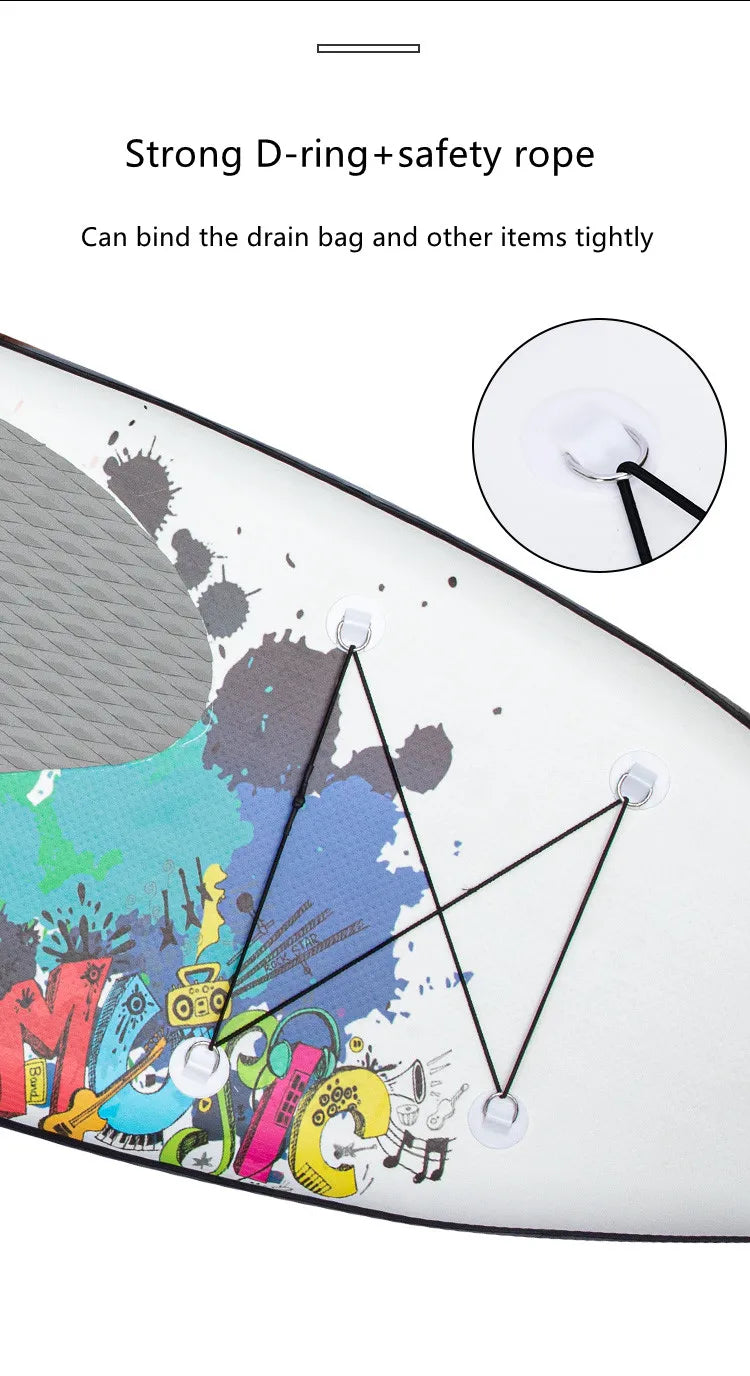 Ultra low price wholesale drop stitch thicker water standing DOUBLE CHAMBER inflatable SUP surfboard