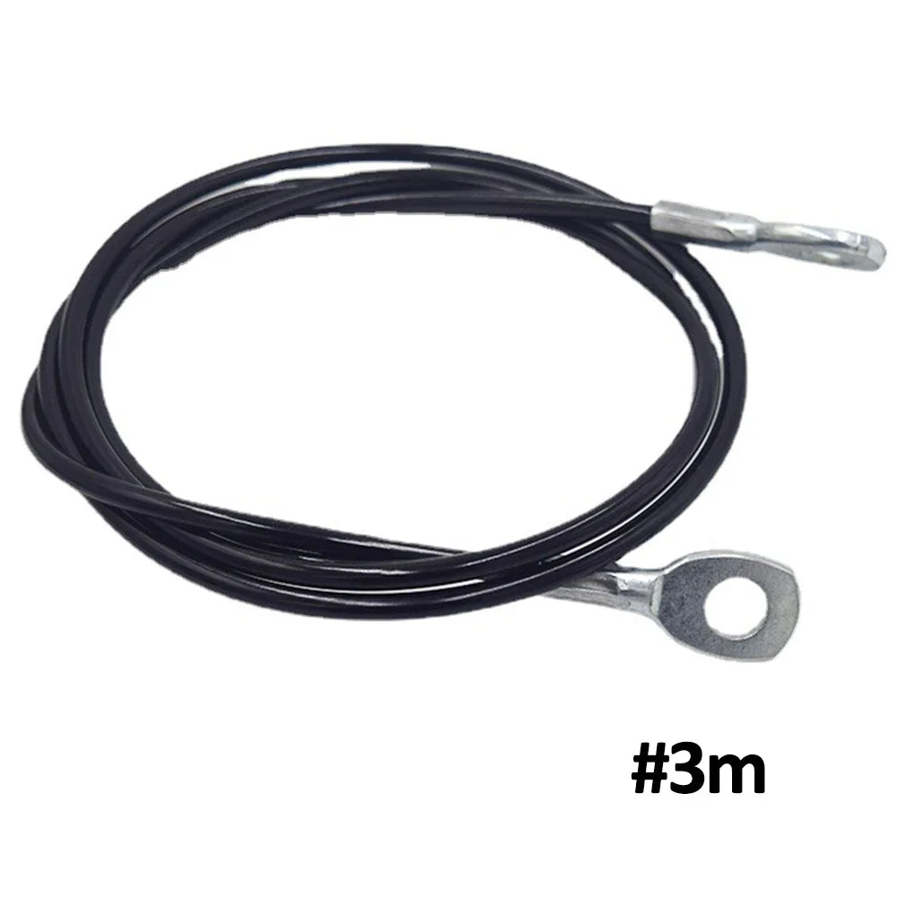 1.5m/2.5m/3m Gym Steel Cable Wire Rope 5mm Heavy Duty Parts Accessories for Lifting Training Pulley Home Fitness Equipment