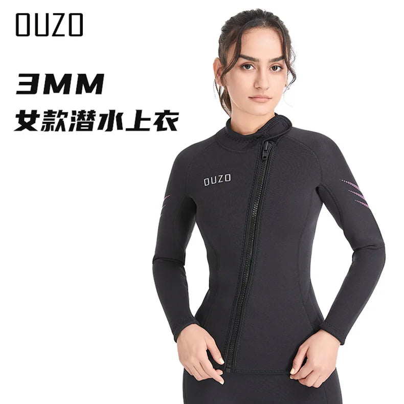 3mm Men Wetsuit Neoprene Freediving  Women Wetsuit Surf Suits Diving Suit Kitesurf Swimsuit Rash Guards Roupa De Mergulho