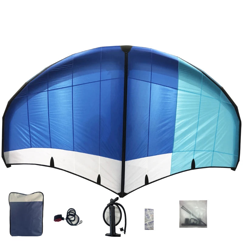 Foil Wing Kite Handheld Inflatable Wing Foil Kitesurfing Fin Wingsurfer Kite for Snow Surfing Ski Surfing