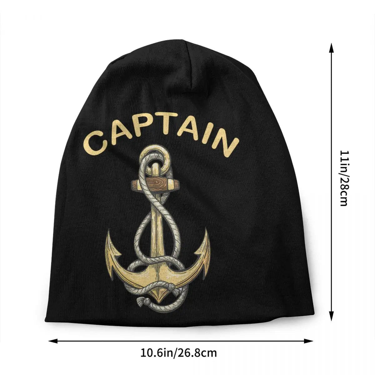 Nautical Captain Anchor Skullies Beanies Caps Men Women Unisex Cool Winter Warm Knitted Hat Adult Sailor Adventure Bonnet Hats