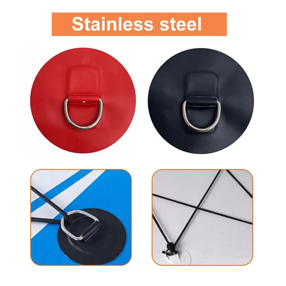 Surfboard Dinghy Boat PVC Patch With Stainless Steel D Ring high quality For Dinghys Kayak Surfboard Paddle Board Accessories
