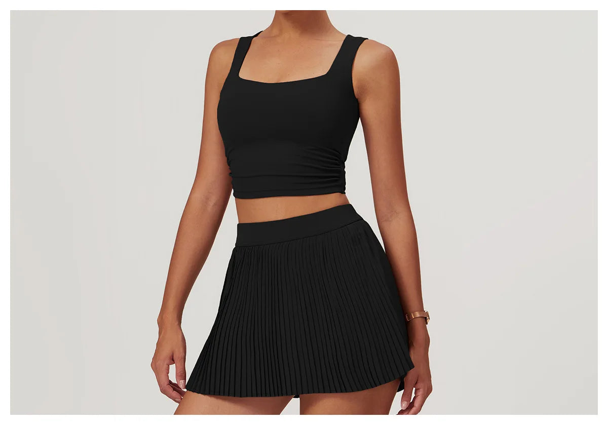 Breathable Sports Bra Anti-Sweat Fitness Top Women High Strength Yoga Bra Shockproof Crop Top Push Up Sport Bra Gym Workout Top