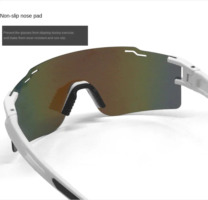 Outdoor Cycling Half Frame Glasses Sports Running Wind Sand Anti-polarized TAC Material Sports Glasses