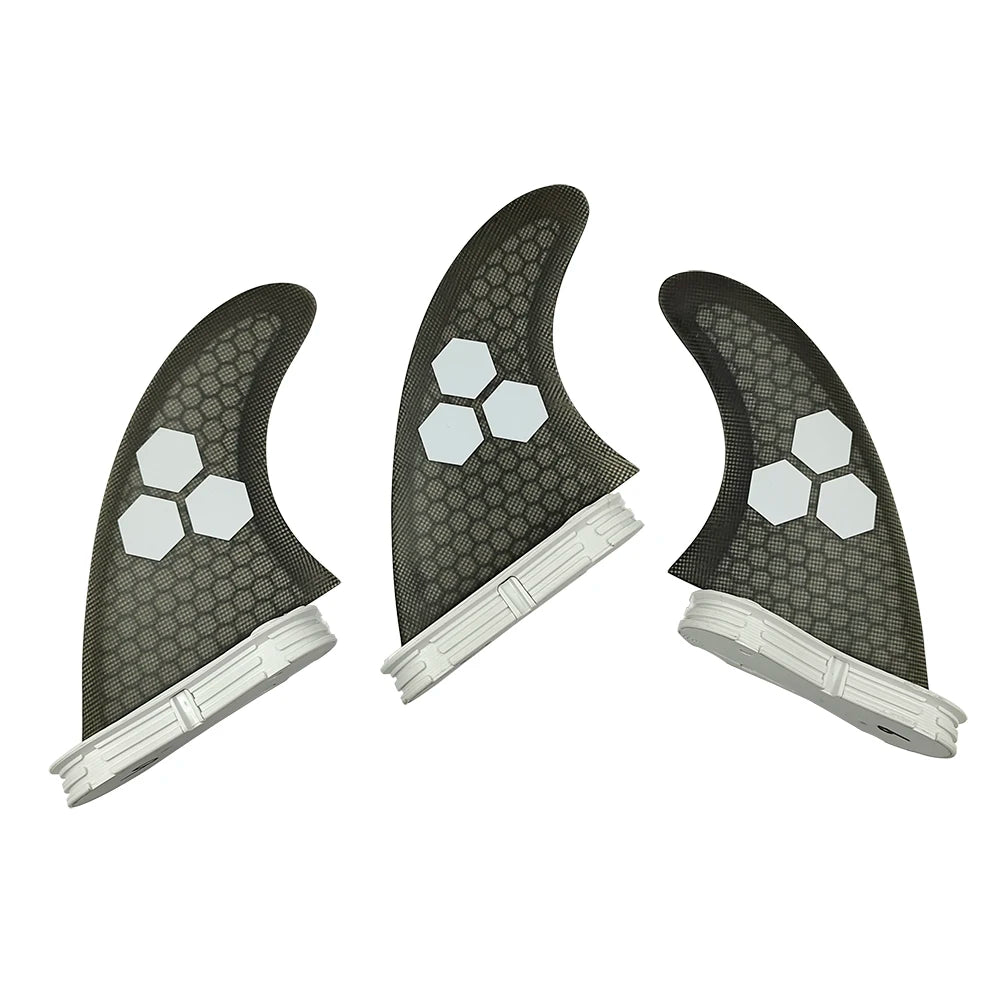 UPSURF FCS 2 FINS Surf Fin G5/G7 Surf Fin Quillas surf For Sup Thuster Fins 3pcs Honeycomb Fiberglass Surfboard Fin M/L Tri Fins
