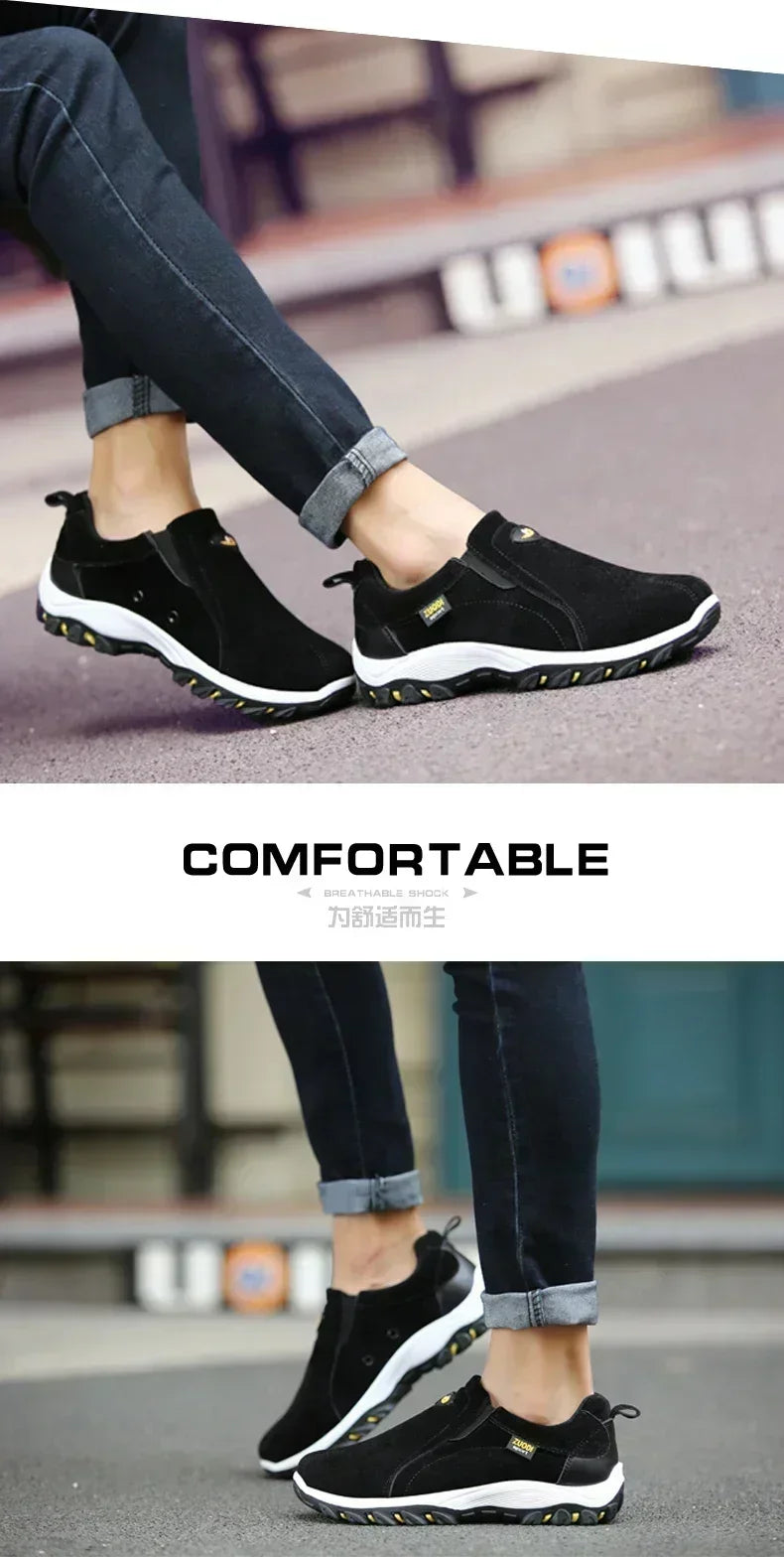 2024 New Outdoor Lightweight Men's Casual Sports Slip-on Walking Shoes Hot Selling Men's Loafers Breathable Flat Shoes for Men