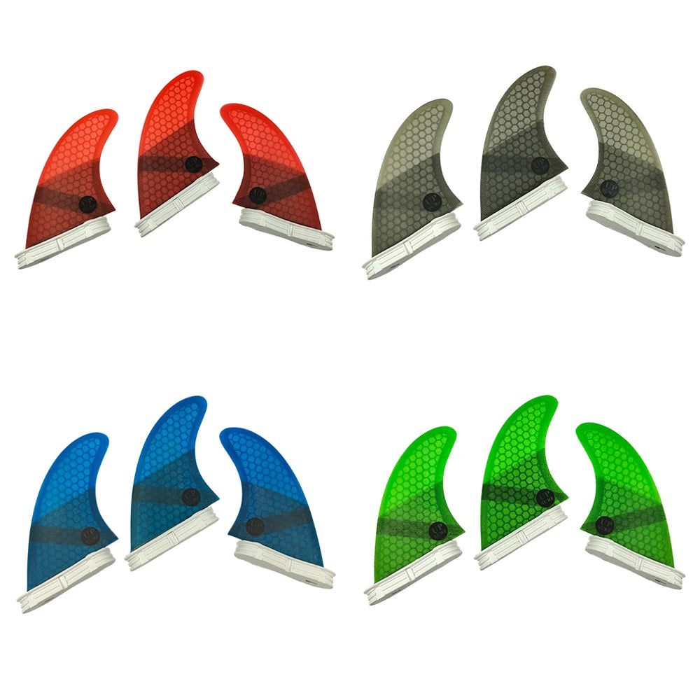 M/L Surfboard Fins Carbon FIber Tri Fins UPSURF FCS2 g5/g7 Surf Fins Double Tabs 2 Fin For Sup Quilhas 3 Fins Set