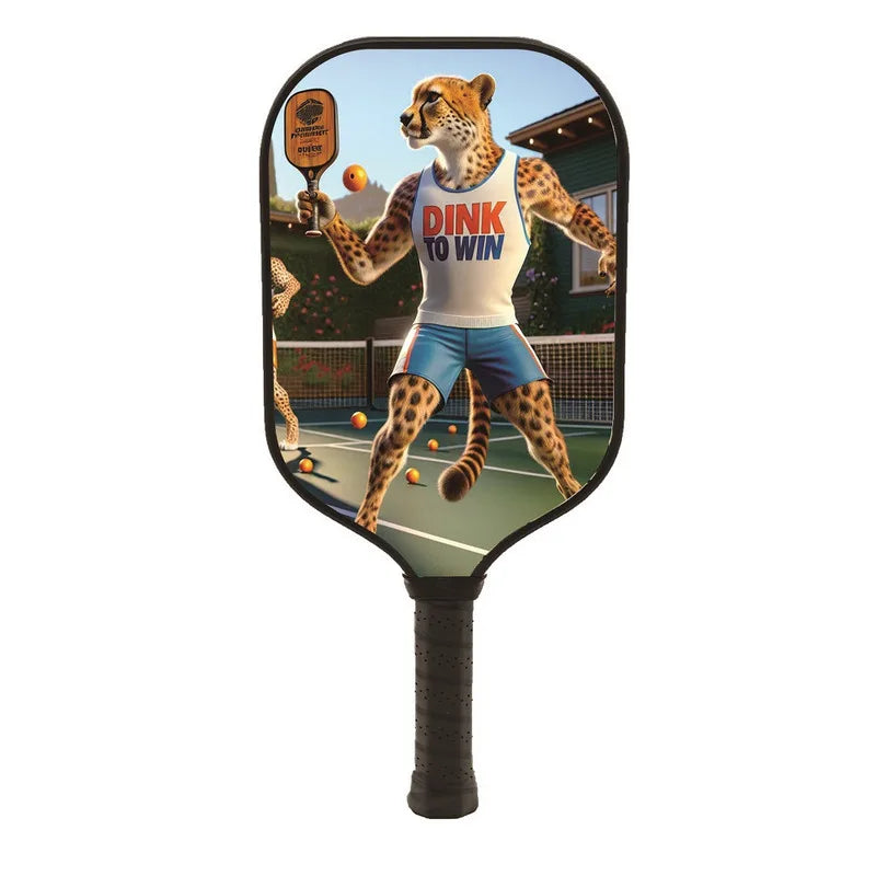 Cartoon Pattern Glassfiber Upgraded Version Pickleball Paddles Set 1 Rackets 1 Balls 1 Ball Bag Outdoor Sports Padelracket Set