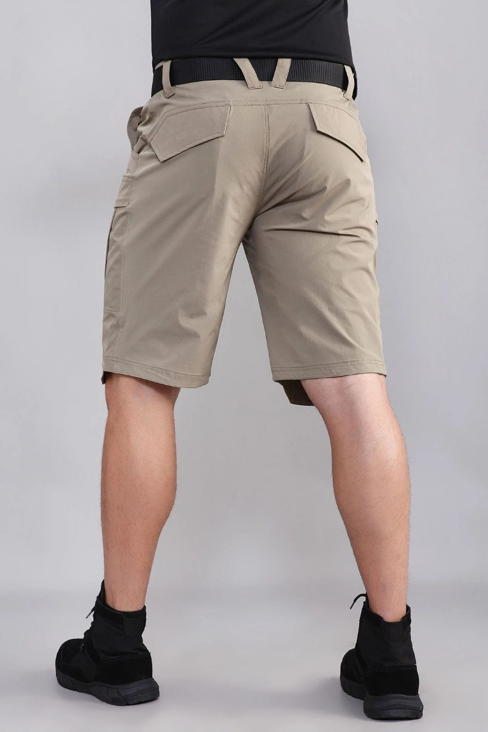 Mens Quick Drying Cargo Shorts Summer Waterproof Outdoor Sports Combat Overalls Multi Pocket Wear-resistant Quarter Pants New