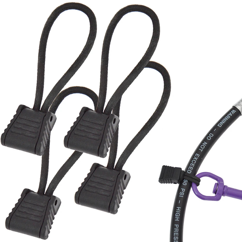 4pc Scuba Diving Dive Diver Hose Clip Retainer Holder Elastic Bungee Rope Tap Lightweight 6.5 Cm Diving Snorkel Attachment Rope