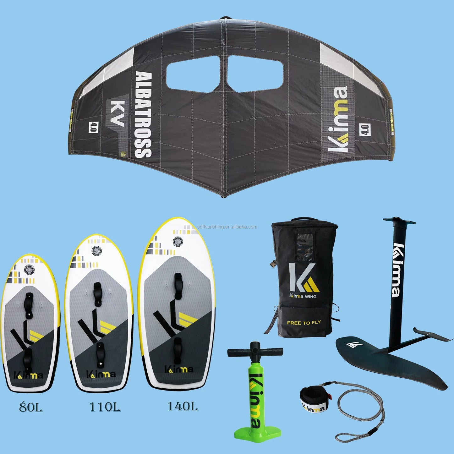 4m And 5m Wing Foil Surf Wing Wingsurf Wingfoil Rigid Handle