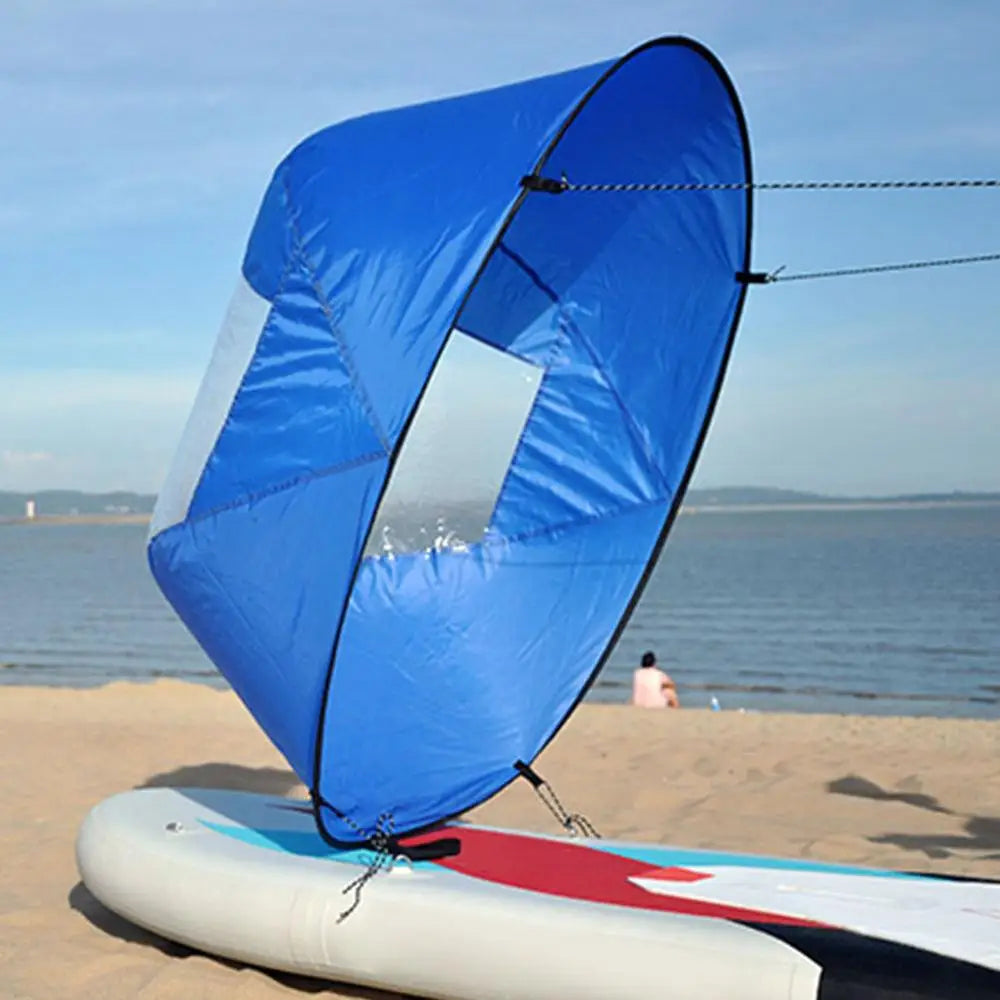42 Inch Folding Kayak Wind Paddle Sailing Popup Paddle Sail With Clear Window For Kayaks Canoes Inflatable Boats Paddle dropship